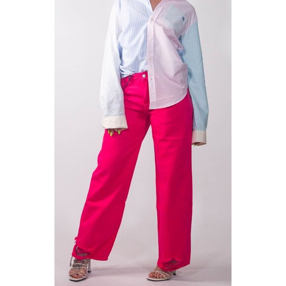 ICON DENIM Bea Jeans in Pink - Picture 2 of 7